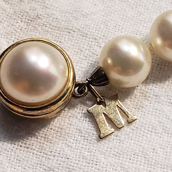 Stunning Vintage Majorica Simulated Pearl Necklace - Picture 7 of 13